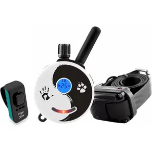 E-Collar Dog Training Collar, Rechargeable Remote + Finger Clicker, for Small to Medium Dogs, Humane Tapping Stimulation, 100 Levels, Tone, Light, 1/2 Mile 1 Dog, Zen