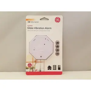 212 MAIN Glass Vibration Alarm (Pack of 2) - Indoor Use, Peel & Stick Installation, Instant Alert