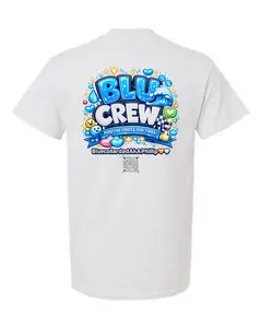 BLU CREW Tee | Positive Vibes Streetwear | Unisex Graphic Apparel | Gift for Fans