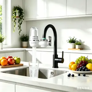 AQUPUVIR 320-Gallon Household Faucet Filter, Tap Water Purifier, Drinking Water Dispenser, Water Filter—Removes Chlorine, Fluoride, Heavy Metals, And Hardness. Suitable For Homes, Shopping Malls, And Hotels. timesaver Perfect As A Holiday Gift.