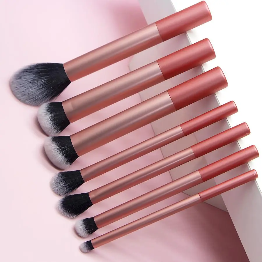 Professional Makeup Brush Set, Beauty Brush Set, 7 Counts/set Makeup Brushes with Soft Bristles, Multifunctional Makeup Tools for Flawless Base Makeup, Cosmetic Brush Set, Brush Makeup Kit