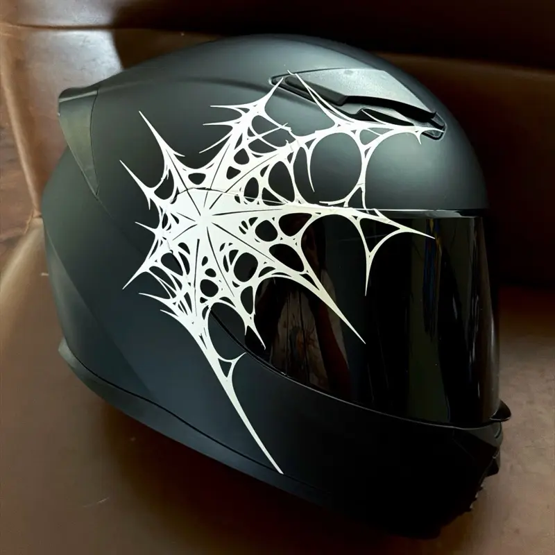 Spider Web Decal Sticker for Motorcycles, Cars & Trucks - Durable, Strong Adhesive, Fits Cars Trucks Windows Weatherproof Carwash Safe
