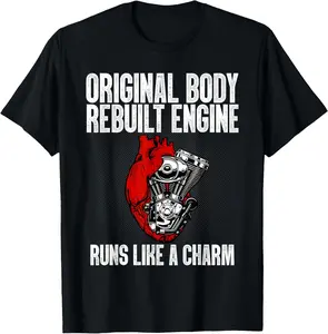 100% Cotton Funny Open Heart Surgery Recovery Survivor Gift Men Women T-Shirt