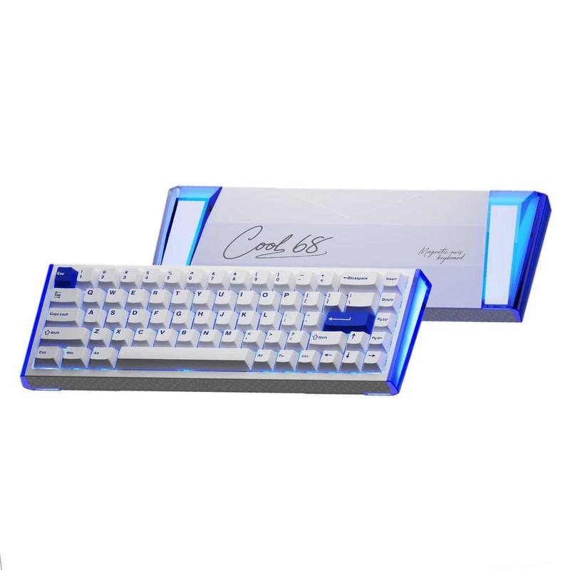 Sample for influencer – do not sell:   DAREU COOL68 HE Magnetic Keyboard with 0.01mm RT Accuracy, Adjustable Actuation Hall Effect Keyboard, 0.1ms Latency, 65% Wired Gaming Keyboard, 8000Hz Polling Rate, Rapid Trigger RGB Keyboards for Gaming