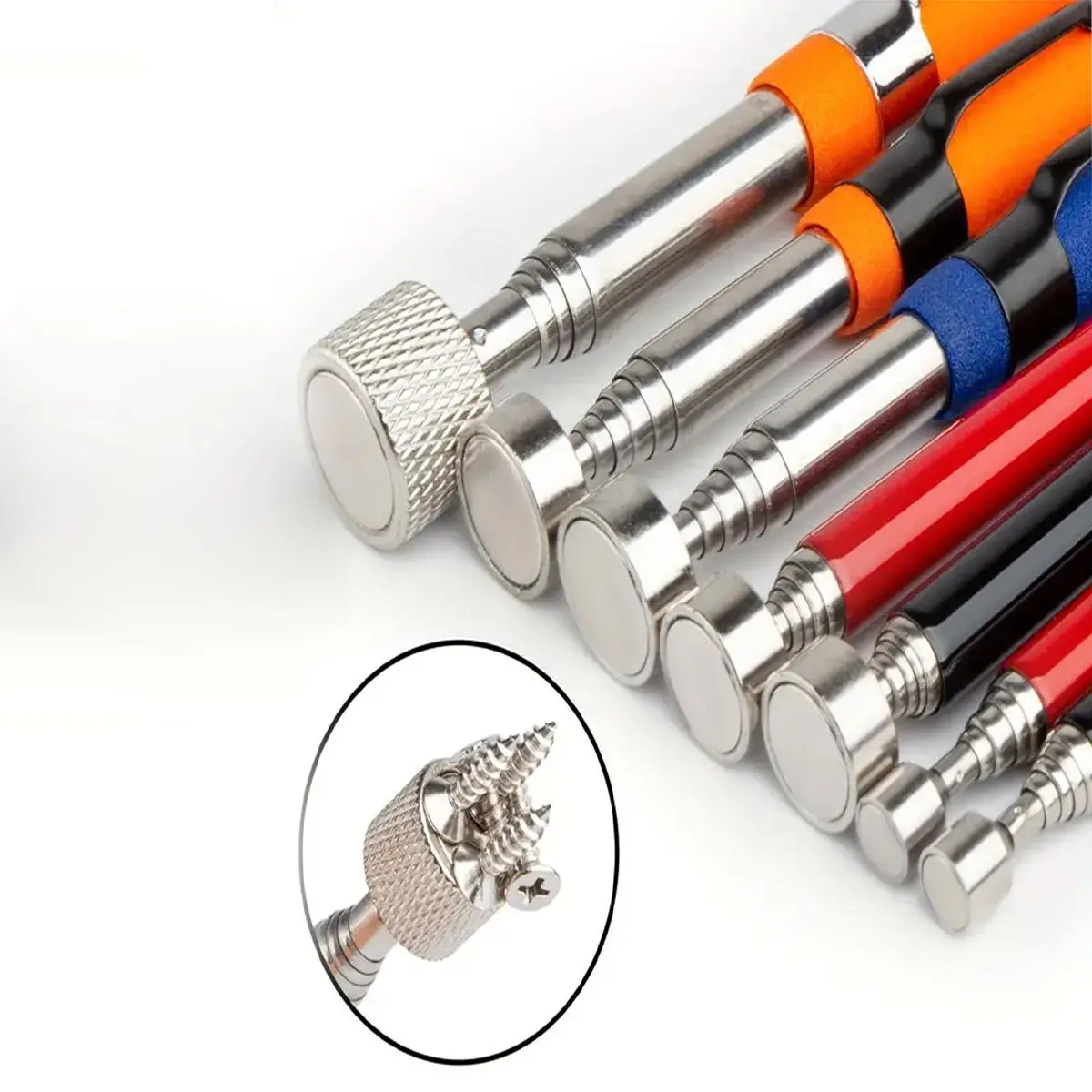 Retractable Magnet Pickup Tool (1 Count), Adjustable Magnetic Suction Rod Telescopic Pickup Pen, Precision Picking Up Small Tool