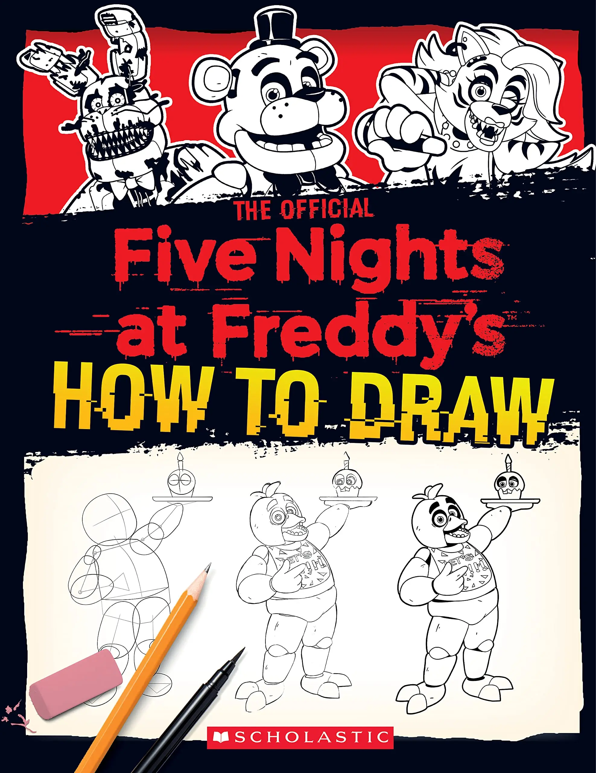 How to Draw Five Nights at Freddy's: An Afk Book -- Scott Cawthon - Paperback