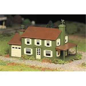 212 MAIN Bachmann Williams O 2-Story House, Easy Assembly, Molded Parts, Realistic Detail, Snap-Fit Design, 2-Story Look
