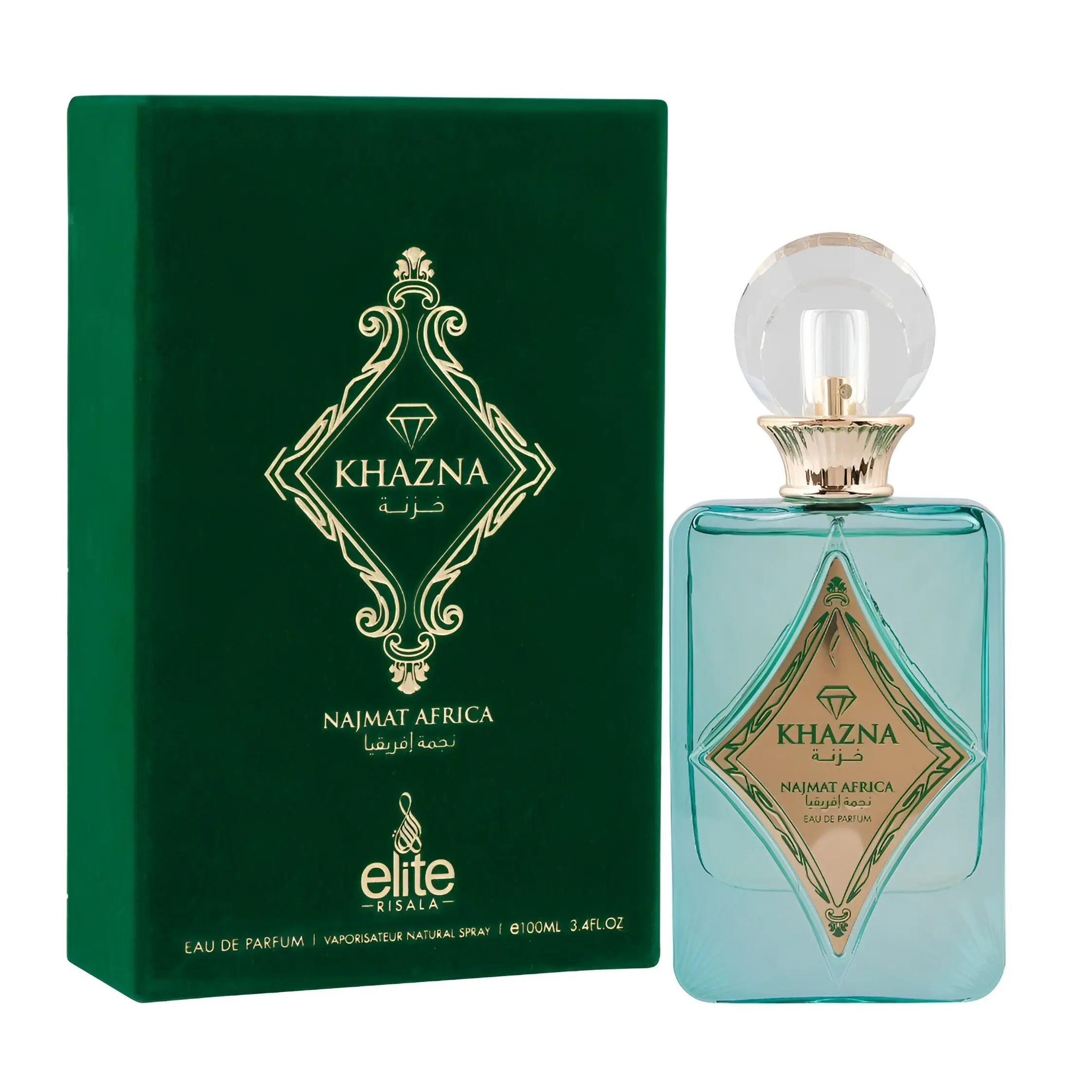 Risala Elite Khazna Najmat Africa for Women Eau de Parfum Spray, 3.4 Ounce
