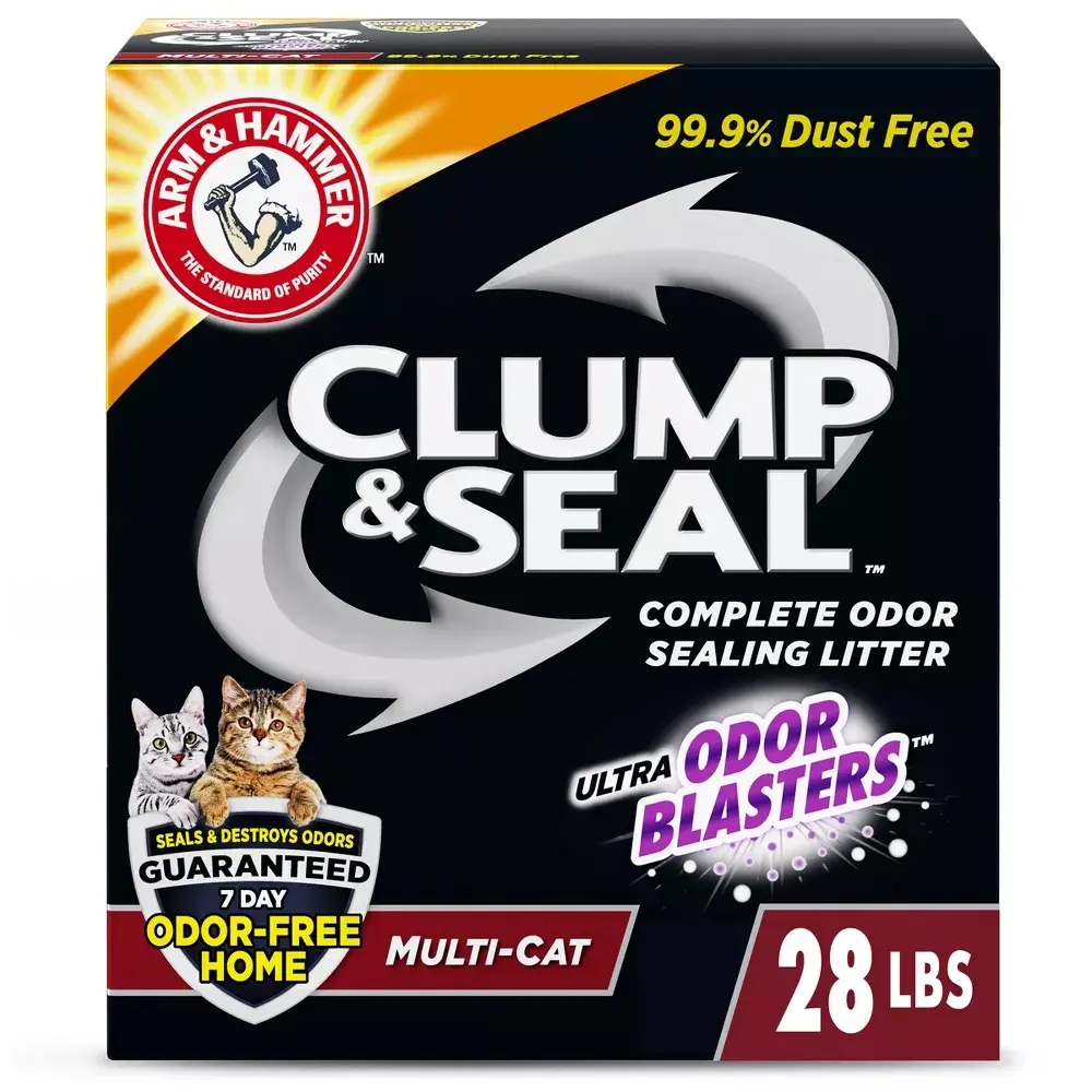 Arm & Hammer Clump & Seal Multi-Cat Litter-28lbs