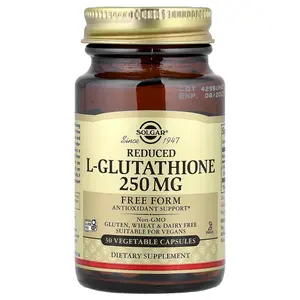 Solgar Reduced L-Glutathione, 250 mg, 30 Vegetable Capsules
