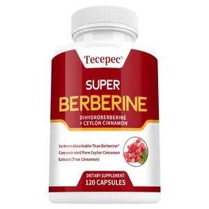 Berberine Health Supplement, Supports Blood Pressure Levels and Heart Health 120 Capsules
