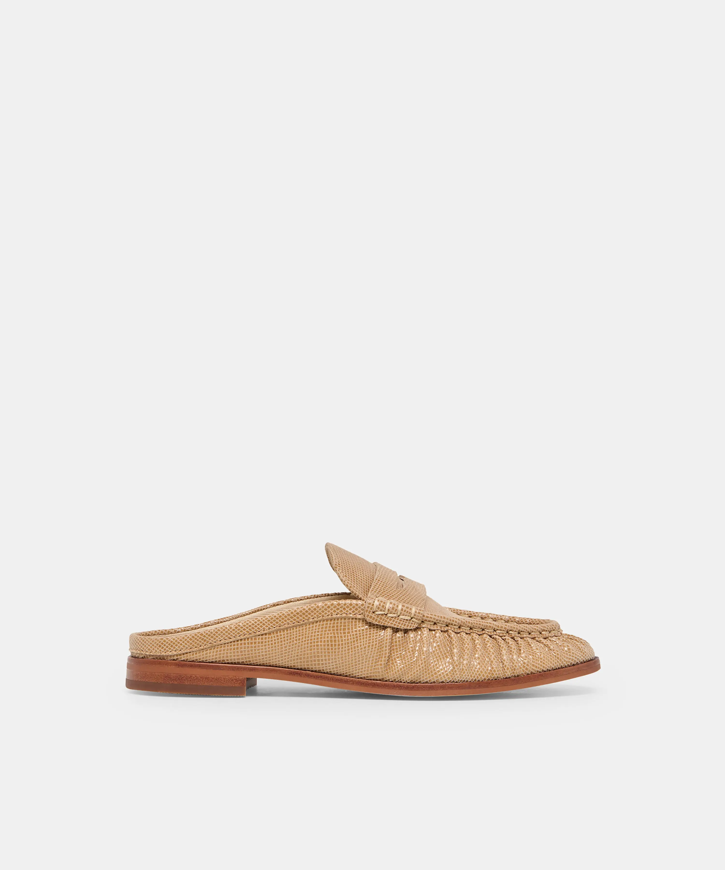 BETZY LOAFERS LATTE EMBOSSED SUEDE