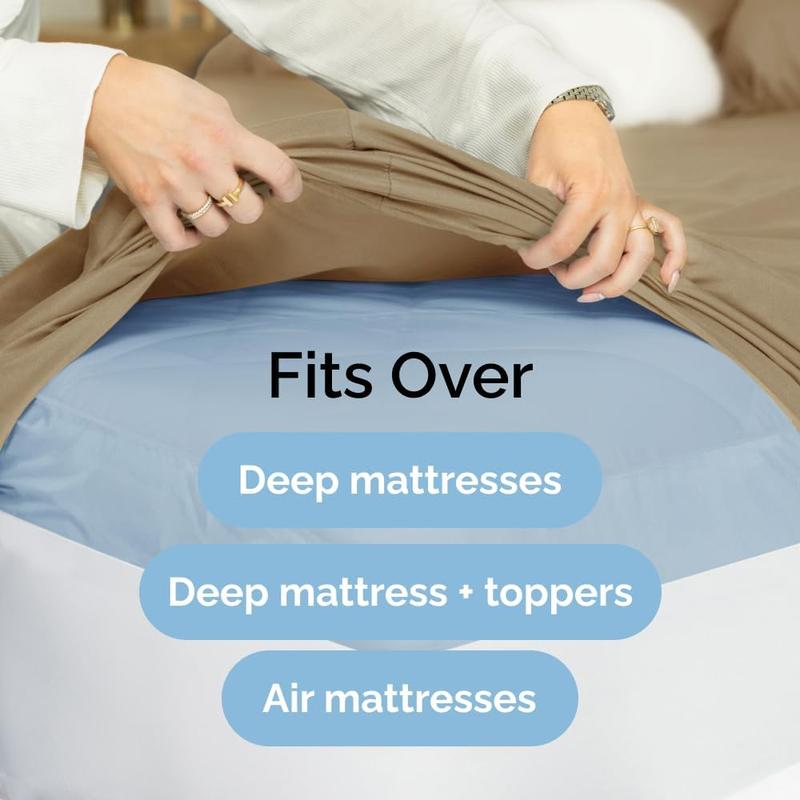 CGK Deep Pocket Fitted Sheet ONLY – Ultra-Soft Microfiber, Wrinkle-Free, Fits Up to 24" Mattress (SINGLE SHEET)