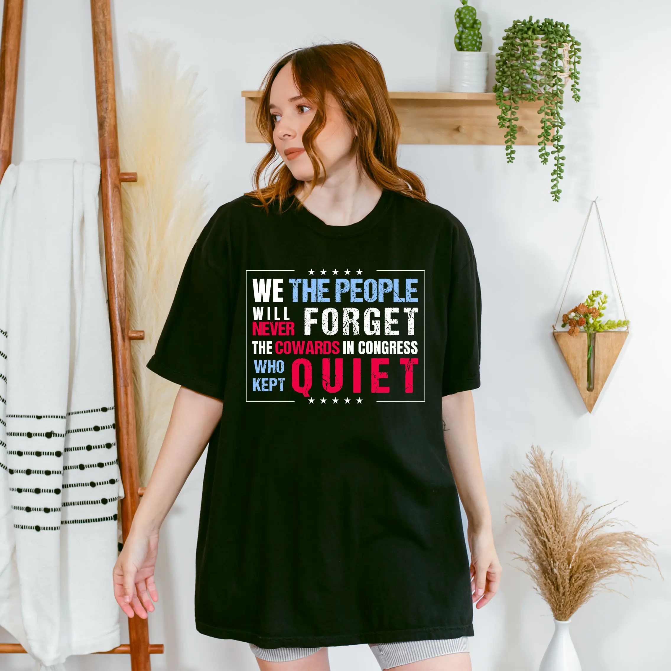 We The People Will Never Forget Protest Shirt, Anti Trump T-shirt, No King In America Sweatshirt, Activist Gift, Liberal Shirt, Feminist Tee