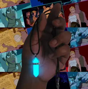 atlantis princess kida glow necklace