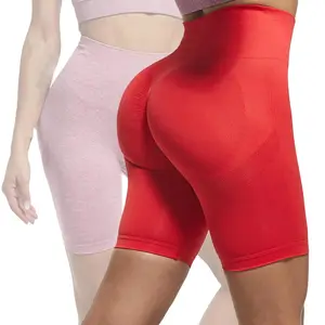 Women's Dark Tight Yoga Pants Stretchy Body Shaping Shorts Breathable Soft Sports Trousers