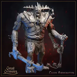 35mm (155mm assembled) Chaos Abomination Tabletop D&D Fantasy Resin Printed