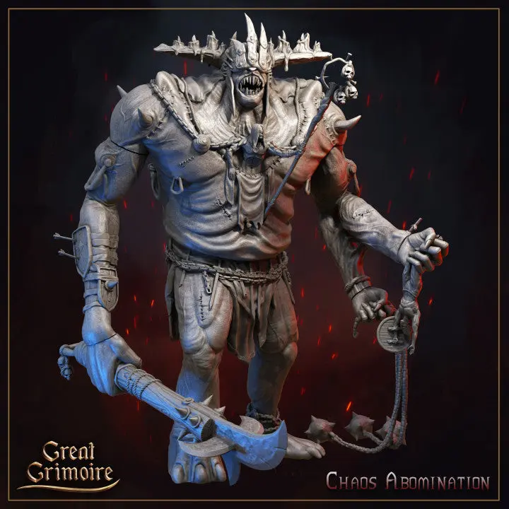 35mm (155mm assembled) Chaos Abomination Tabletop D&D Fantasy Resin Printed