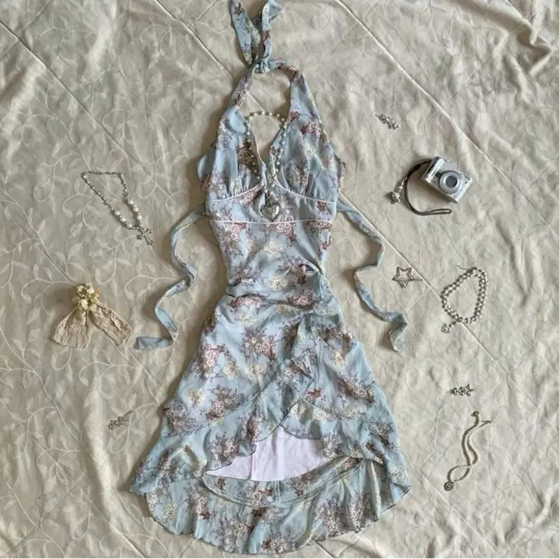 grunge fairycore dresses Y2K Fairycore Grunge Pleated Tiered Long Maxi Skirt