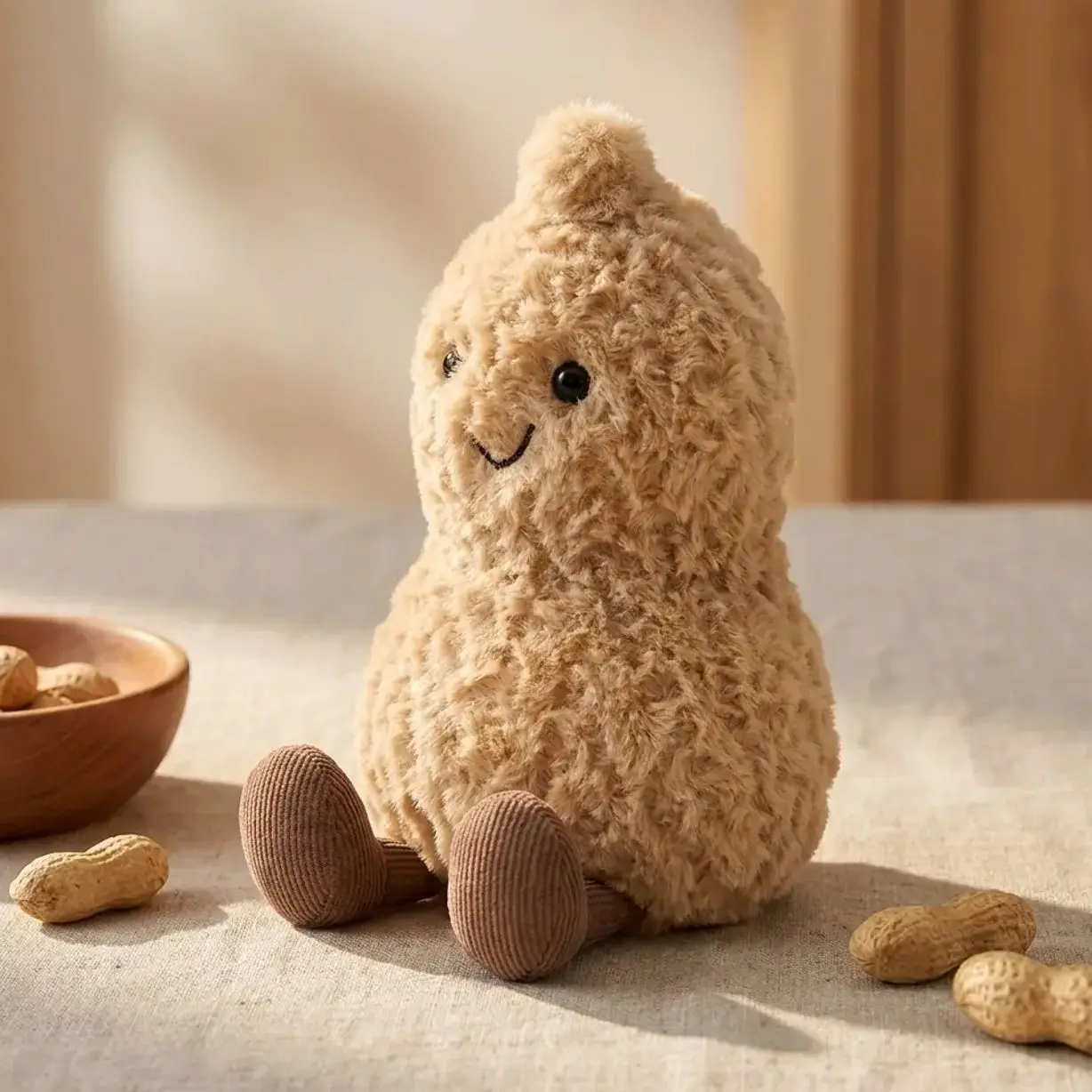 Jellycat Little Peanut Buddy Plush Cute Nut Character Soft Desk Companion Gift for All Ages