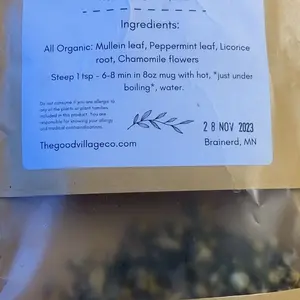 Good & Clear: Loose-Leaf Herbal Tea Blend for Respiratory Wellness (Caffeine-Free) Traditional Organic Beverage for Clear Lungs, Soothing Cough, Anti-Viral, Expectorant, Cold & Flu with Mullein, Peppermint, Licorice Root, Marshmallow Root, & Chamomile