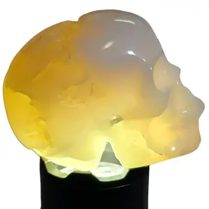 Natural Crystal Skull Carvings - Unique Handcrafted Genuine Stone Sculpture for Home Decor & Collectibles