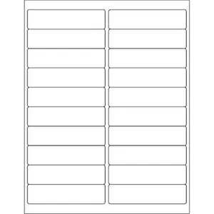 Box Partners  4 x 1 in. White Removable Rectangle Laser Labels - Pack of 2000