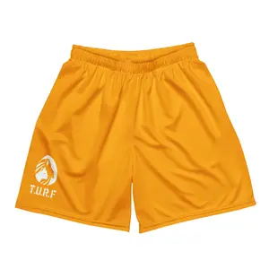 Orange Unisex mesh shorts