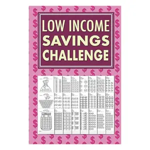 Low Income Savings Challenge Book: Simple Money Savings Challenges Tracker for Women, Easy Way to Save Money $100 TO $10000