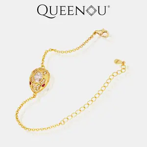 【952】1CT & 0.5CT Oval White Synthetic Moissanite Jewelry Set | Bracelet & Earrings