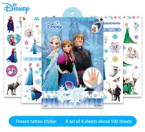 Disney Frozen Temporary Tattoo Stickers Birthday Themed Party Supplies Decoration Favors Carton Tattoos for Kids Boys