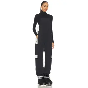 Whitespace Performance Riding Bib Pant in Black & Warm White