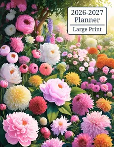 2026-2027 Planner Large Print Two Year Calendar UK & USA Holidays Organize Your Appointments Reminders & Notes