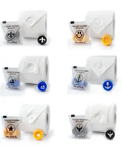 BURU SOLUTIONS Toilet Paper Stamp Variety Pack (6 Pack) - Add a Unique Personal Touch to Your Bathroom Decor! Ideal for Housekeeping, Hotels, Rentals, Home Staging Decor