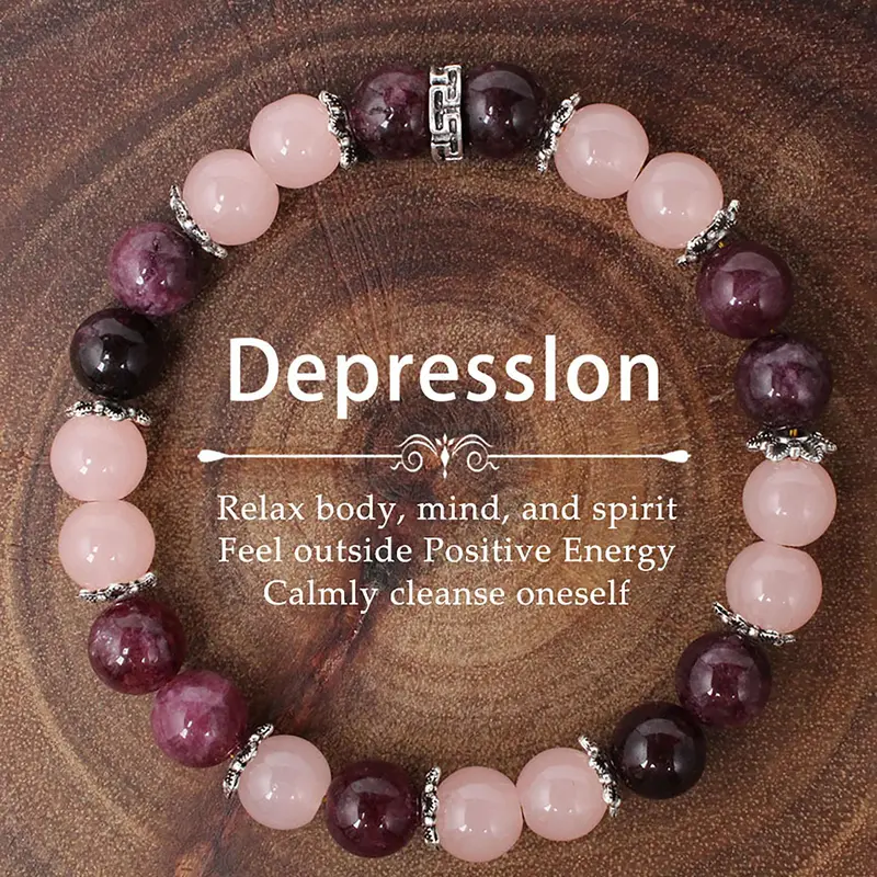 Natural Stone Beaded Bracelet, Crystal Beaded Bracelet for Women & Men, All-match Jewelry for Birthday Gift, Healing Crystal Bracelet, Boho Stone Bracelet, Beautiful Bracelets, Crystals and Healing Stones