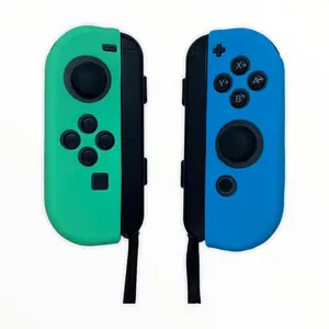 JenDore Blue & Green Silicone Protective Shell Controller Covers – Compatible with Nintendo Switch Joy-Con