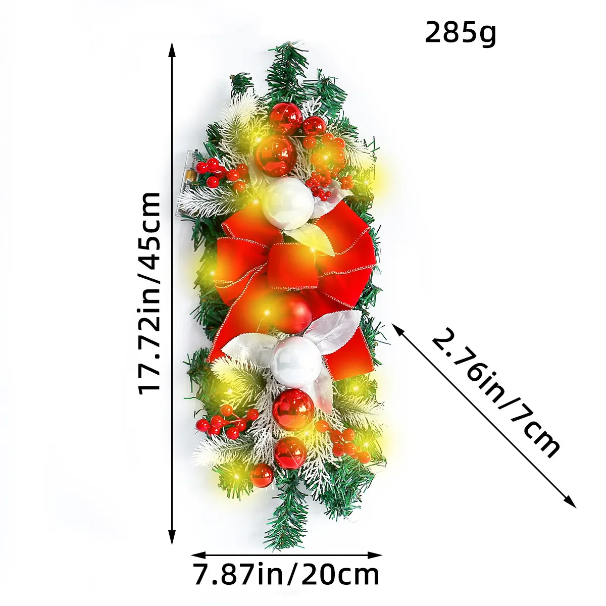 K1 18 red inverted tree without pine con