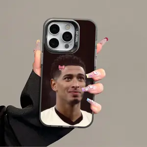 Bellingham Pattern Fashion Phone Case for iPhone 17 16 15 14 13 12 11 Pro Max Plus Air & Samsung S25 S24 S23 S22 Plus FE Anti-Drop Protection Acrylic High-quality Football Shockproof Cover, Accessories, Smartphone, Cellphone