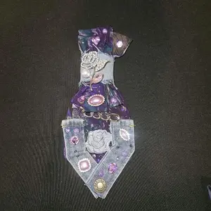 Purple princess junk tie