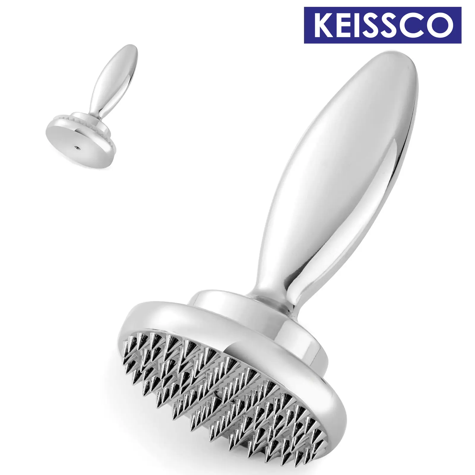 Reversible Meat Tenderizer and Pounder Dual Sided Meat Tenderizer Mallet Marinating Prep Tool