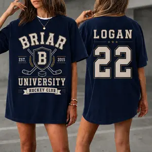 Briar U Hockey Club Gildan T-Shirt, Vintage College Hockey Tee, Book Lover Sports T-Shirt, Unisex Heavy Tee, Campus Hockey, Briar U Tshirt, University Hockey