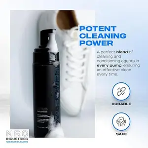 5oz Sneaker Cleaning Foam | Instant Shoe Cleaner for All Materials | Waterless Spray Foam for Leather, Suede, Canvas, White Shoes | Removes Stains, Dirt & Grime