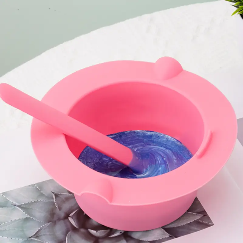 Silicone Wax Applicator Bowl Set, Non-Stick Coating, Hair Removal Tool, Facial Hair Removal, Depilatory Machine Liner Kit, DIY Depilation Tools, Home Waxing Kit