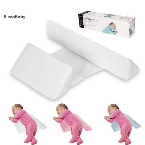 45° Inclined Triangle High-Density Sponge Baby Side Pillow - Invisible Zipper, Removable Pillowcase, Adjustable Distance, One Size Boppy Nursing Item for 3 Months to 3 Years Baby Items Care