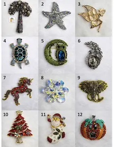 Celestial Vintage Brooch Collection