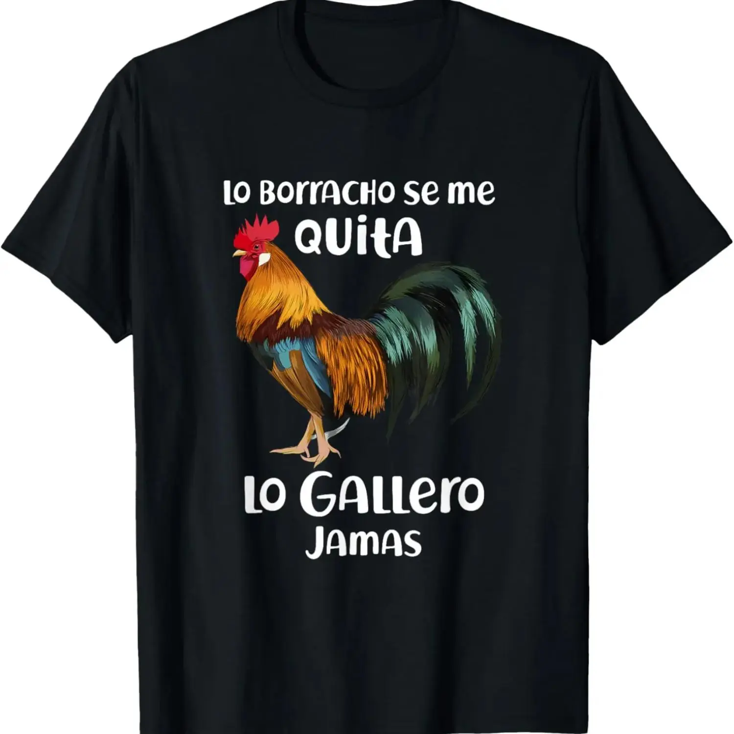 Premium Cotton T shirt Featuring Humorous Rooster Design for Casual Wear