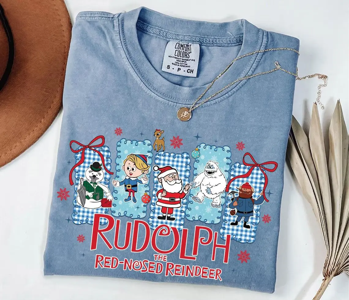 Comfort Colors Rudolph The Red Nosed Reindeer Shirt, Merry Christmas 2025 Shirt