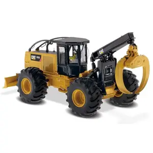 CAT Caterpillar 555D Wheel Skidder w/ Operator (High Line Series) 1:50 Scale Model - Diecast Masters 85932