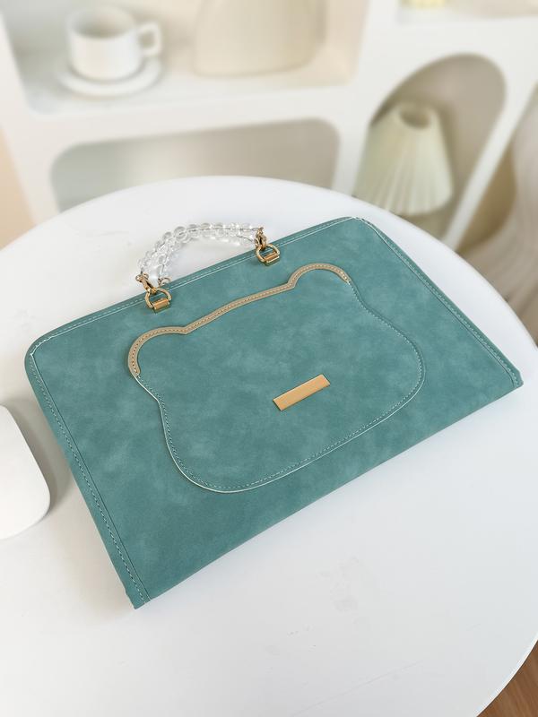 Cute Blue Commuter Laptop Bag, Laptop Sleeve, High-End Feel Notebook Protector Case, Stylish Handheld Computer Cover, Perfect for Daily Use