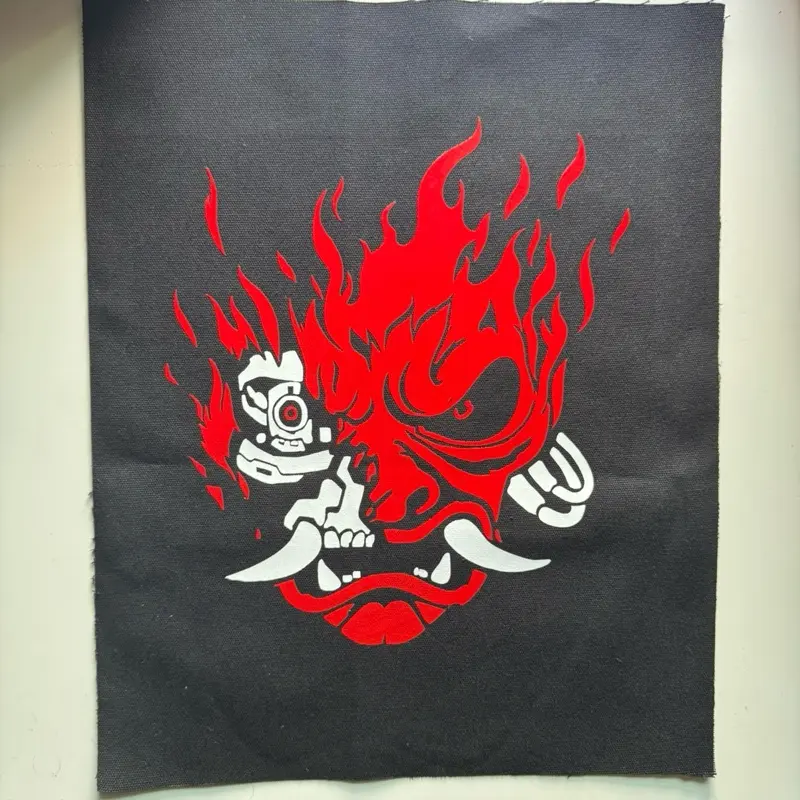 Samurai cyber punk back patch